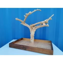 Aire De Jeux En Bois De Java Avec Socle - Medium - Back Zoo Nature -Oiseaux Fournitures Magasin aire de jeux en bois de java avec socle medium back zoo nature zf1113 back zoo nature aire de jeux en bois de java avec socle et 2