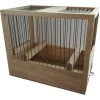 Cage De Chant En Bois 21x24x16cm -Oiseaux Fournitures Magasin cage de chant en bois 21x24x16cm 117320000 grizo cage de chant en bois disposant de 2 perchoirs et 2 trous pour mangeoires exter