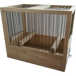Cage De Chant En Bois 21x24x16cm