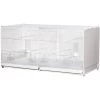 Cage D'élevage Pliable Positano 91,5x42x44,5cm - 2G-R -Oiseaux Fournitures Magasin cage delevage pliable positano 915x42x445cm 2g r art 420 2g r cage delevage pour oiseaux en plastique et grillage metallise tres