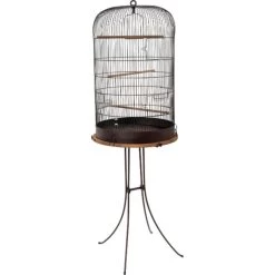 Cage "Retro" Lisette Diam.35cm -Oiseaux Fournitures Magasin cage retro lisette diam35cm 104860 zolux cage retro lisetteune cage vintage pour les oiseaux crochet de suspension en metal plat 1
