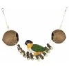 Double Coconut 104x11x12cm - Back Zoo Nature -Oiseaux Fournitures Magasin double coconut 104x11x12cm back zoo nature zf1359 back zoo nature