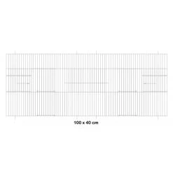 Façade De Cage En Métal 100x40cm - Fauna