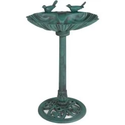 Fontaine Extérieure En Plastique Avec 2 Oiseaux