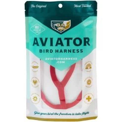 Harnais Pour Perroquet AVIATOR Petit Rouge