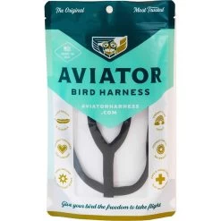 Harnais Pour Perroquet AVIATOR Small Noir
