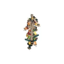 Jouet Jumbo Macaw 2 En Bois Avec Chaine Ara 79cm