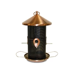 Mangeoire Silo Avec Toit En Cuivre 55cm