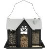 Mangeoire Villa à Suspendre En Métal 26x19x19cm Noir - Trixie -Oiseaux Fournitures Magasin mangeoire villa a suspendre en metal 26x19x19cm noir trixie 55410 trixie descriptif 3 compartiments separes permettent doffrir p