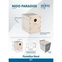 Nid Pour Perruche En Plastique, Démontable Et Lavable - 2G-R -Oiseaux Fournitures Magasin nid pour perruche en plastique demontable et lavable 2g r art 374 2g r nid entierement en plastique pour perruches ondulees ou a 2