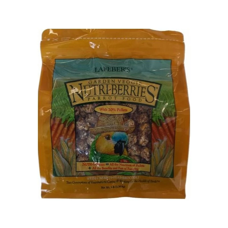 Nutri-Berries Garden Veggie Perroquet 1,36kg - Lafeber's 3 Nutri-Berries Garden Veggie Perroquet 1,36kg - Lafeber's