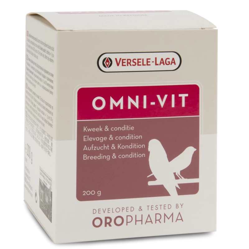 VERSELE-LAGA Oropharma Omni-Vit 200gr - Mélange De Vitamines Pour L'élevage Et La Condition - Oiseaux 3 VERSELE-LAGA Oropharma Omni-Vit 200gr - Mélange De Vitamines Pour L'élevage Et La Condition - Oiseaux