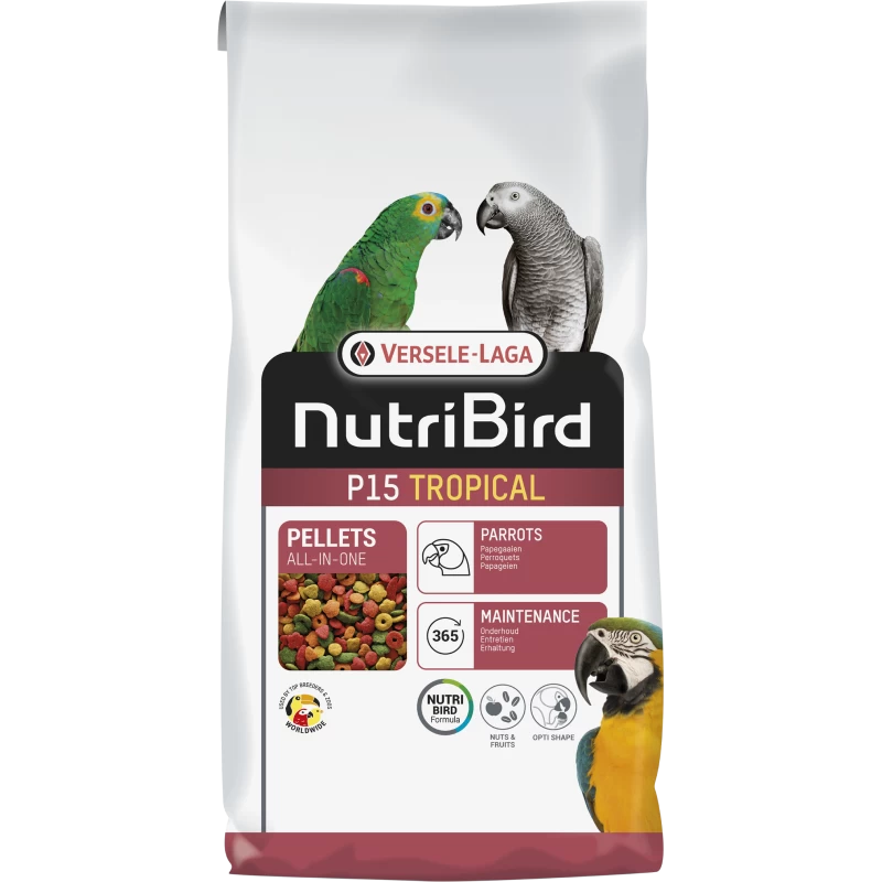 P15 Tropical Granulés Extrudés - Aliment D'entretien Pour Perroquets 10kg - Nutribird 3 P15 Tropical Granulés Extrudés - Aliment D'entretien Pour Perroquets 10kg - Nutribird