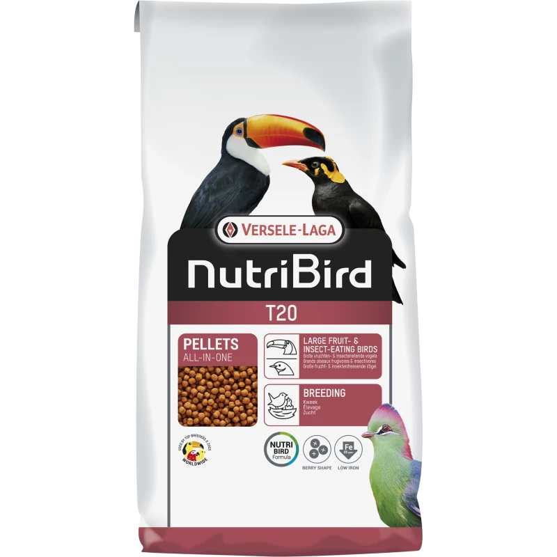 T20 Granulés Extrudés - Aliment D'élevage Pour Grands Oiseaux Frugivores Et Insectivores 10kg - Nutribird 3 T20 Granulés Extrudés - Aliment D'élevage Pour Grands Oiseaux Frugivores Et Insectivores 10kg - Nutribird