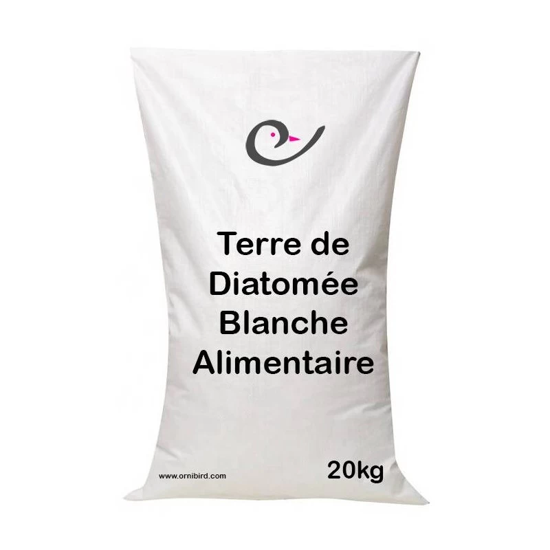 Terre De Diatomée Alimentaire Blanche 20kg - Ornibird 3 Terre De Diatomée Alimentaire Blanche 20kg - Ornibird