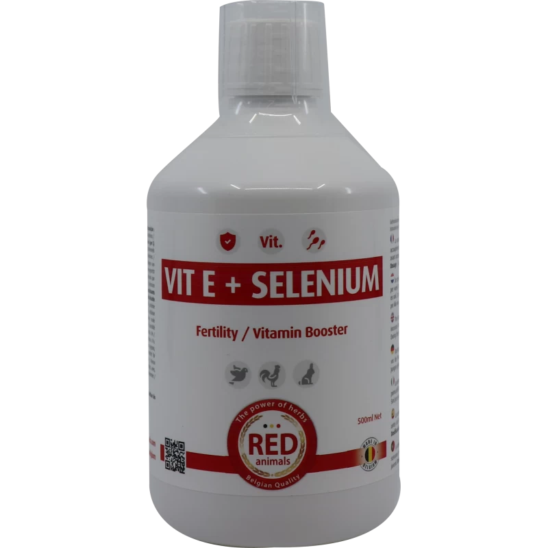 Vit E + Selenium 500ml - Red Animals 3 Vit E + Selenium 500ml - Red Animals