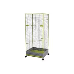 Volière Plastique Gris 65x54x150cm